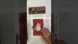 Chalk Pastel Process Series — Central Park Robin