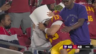 Caleb Williams Emotional With Family After Losing to Washington 💔