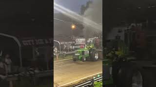 Salvage John Deere Diesel Tractor Pull #tractorpullingvideos #tractorpulls #tractorpulling #shorts