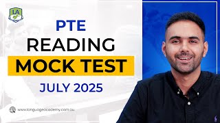 PTE Reading Mock Test | Answers and Timer | Real Exam Questions July 2025 | Language academy