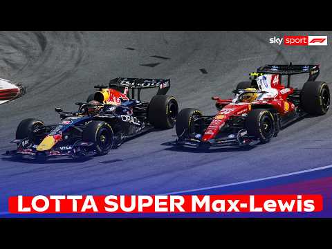 Video F1, GP d'Austria, bellissimo duello tra la Red Bull di Max Verstappen e la Ferrari di Hamilton
