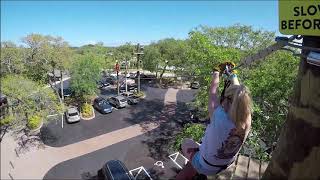 Zip Lining the Sepik Course- Crocodile Crossing @Alligator Farm
