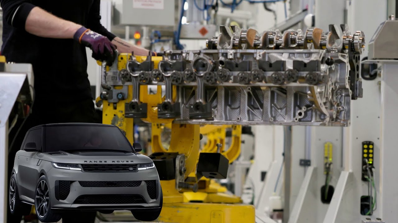 A Glimpse Inside Land Rover’s 6-Cylinder Engine Production in the UK