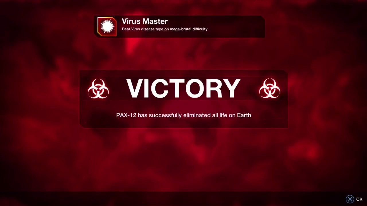 Plague Inc: Evolved Virus on Mega Brutal ( Disease Master & Virus Victory achievement trophy )