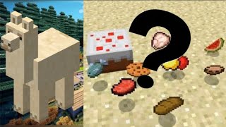 QUE COMEN las LLAMAS en MINECRAFT