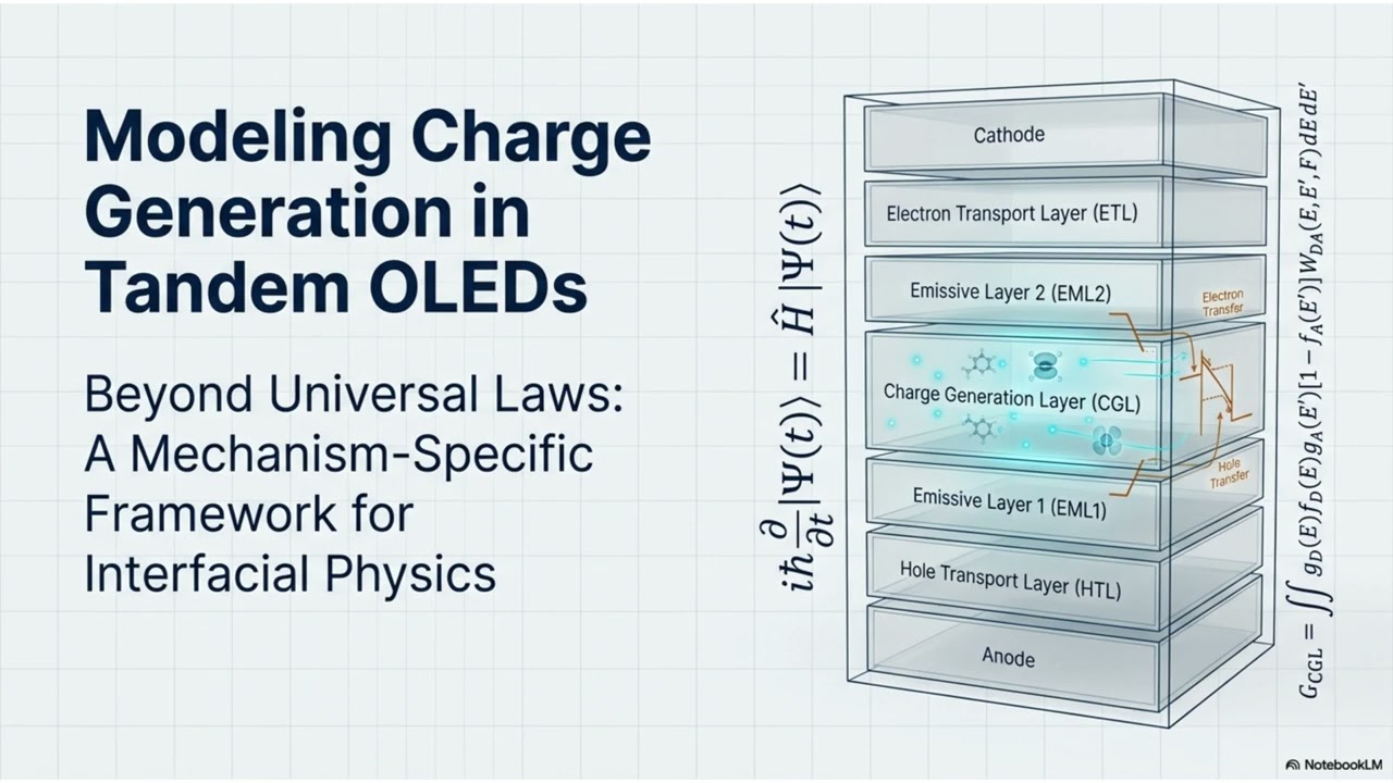 Physics of Charge Generation in tandem OLED