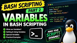 Bash Scripting Part 2: Variables Explained for Beginners | Linux Tutorial