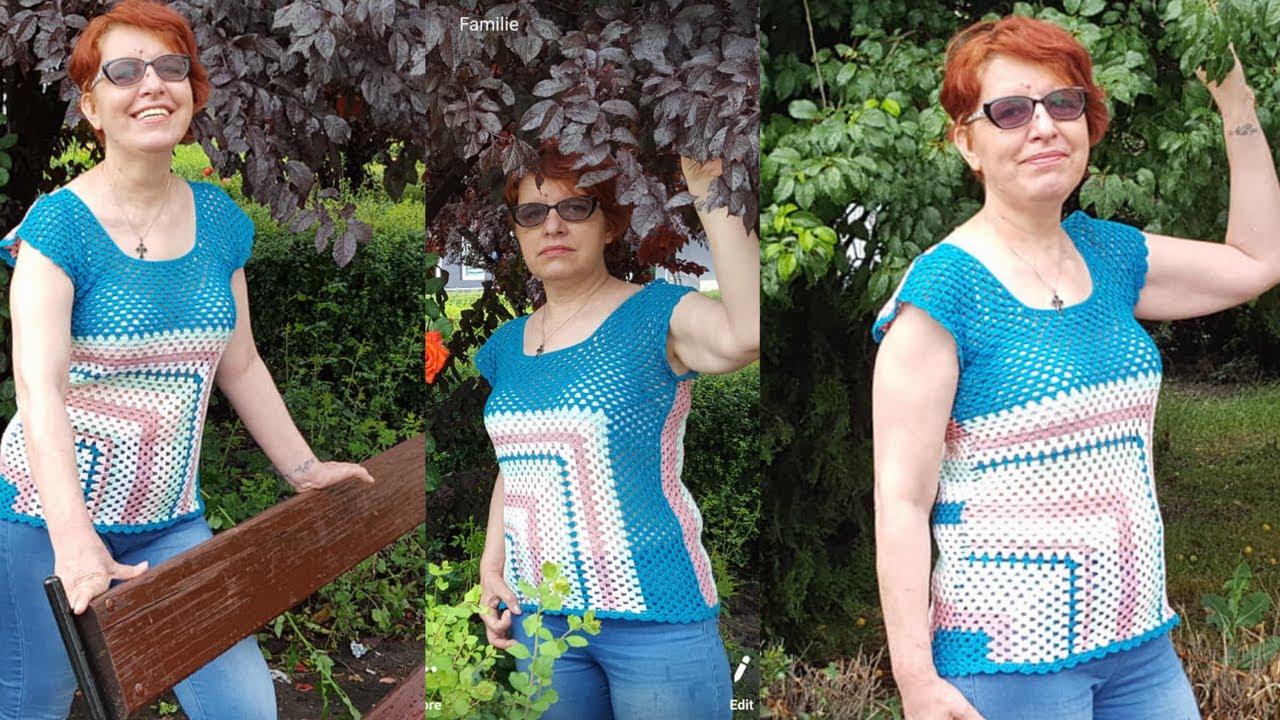 Cum crosetam bluza Claudia - PARTEA I - pas cu pas