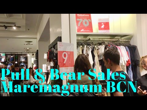 Pull & Bear Maremagnum Shopping Mall Barcelona | Winter Sales Collection 2020