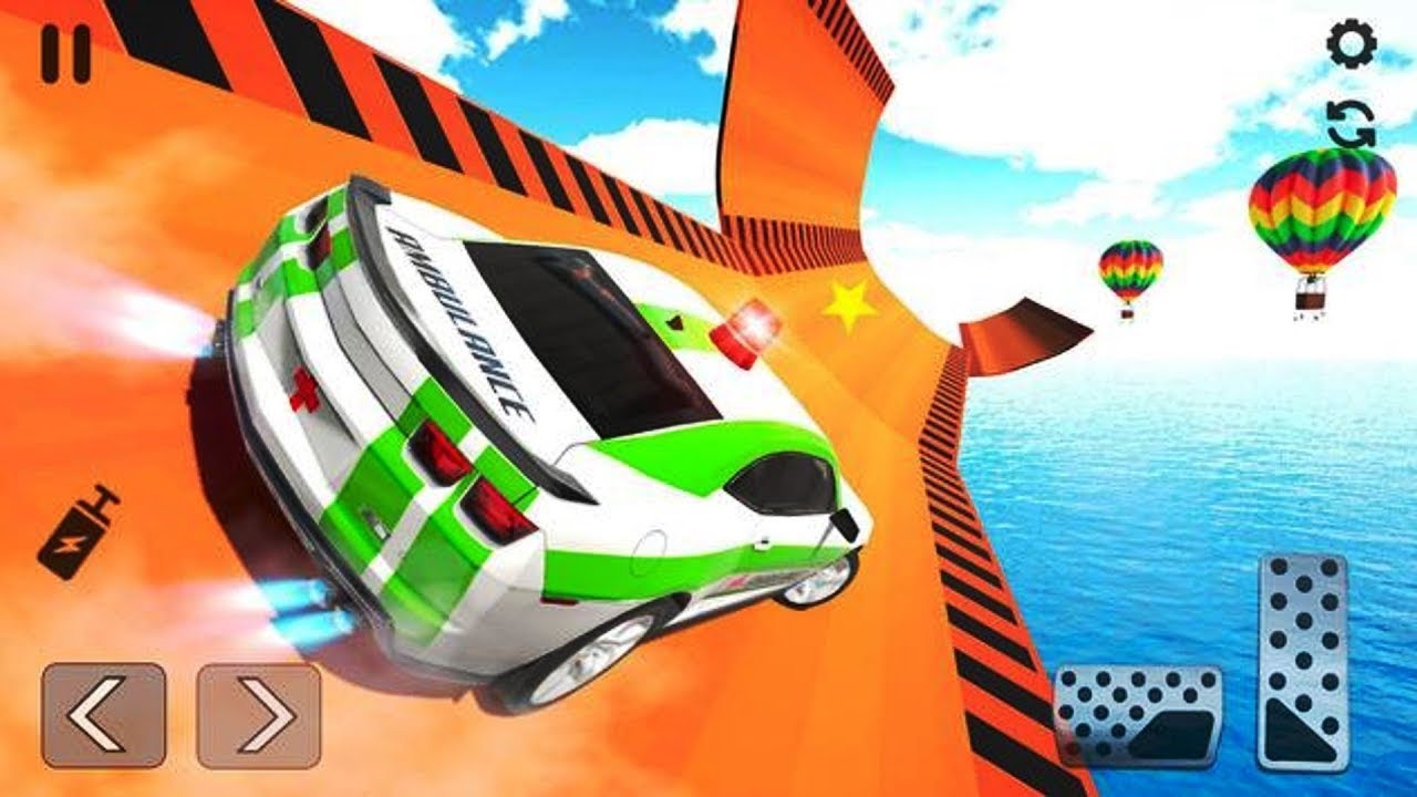 Ambulance Car Stunts: Mega Ramp Stunt Car Games - Best Android Gameplay