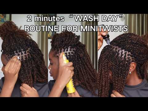20minutes “WASH DAY” ROUTINE FOR MINITWISTS | QVR HAIR X YoursTruly Sophie