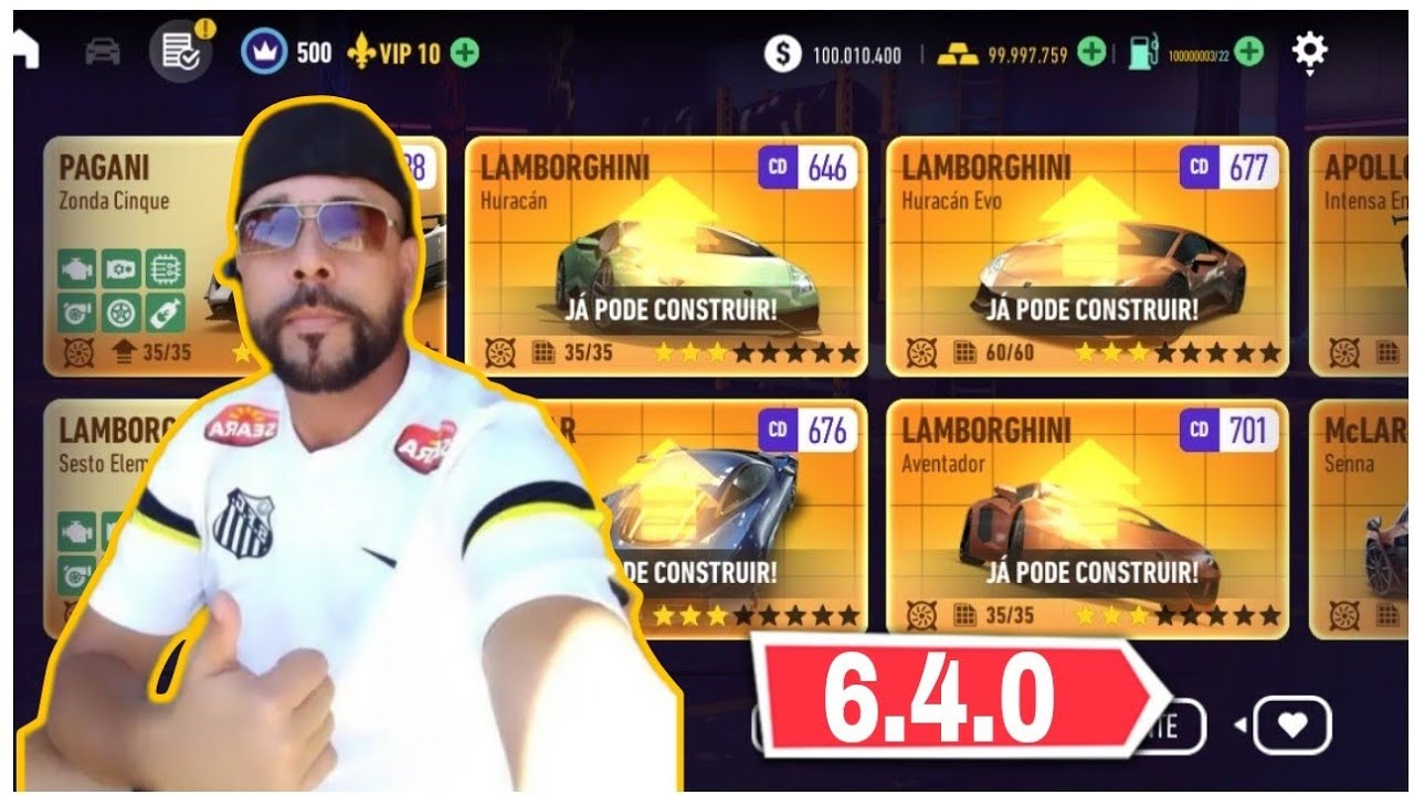 NFS NO LIMITS 6.4.0 TUTORIAL DA GARAGEM LIBERANDO TODOS OS CARROS