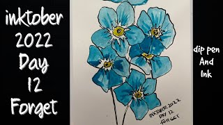 inktober 2022 , day 12 , forget