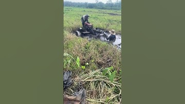 How to remove power tiller stuck in mud