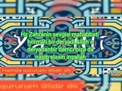 Hz Əli 💞Hz Zəhra izdivacı çox gözəl video hər kəs izləsin