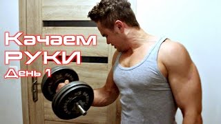 Как накачать руки в домашних условиях! День 1!(Друзья всем привет! Это первый день нашего вызова, где мы будем качать руки, каждый день!!! Всю основную инфор..., 2015-12-20T18:25:40.000Z)