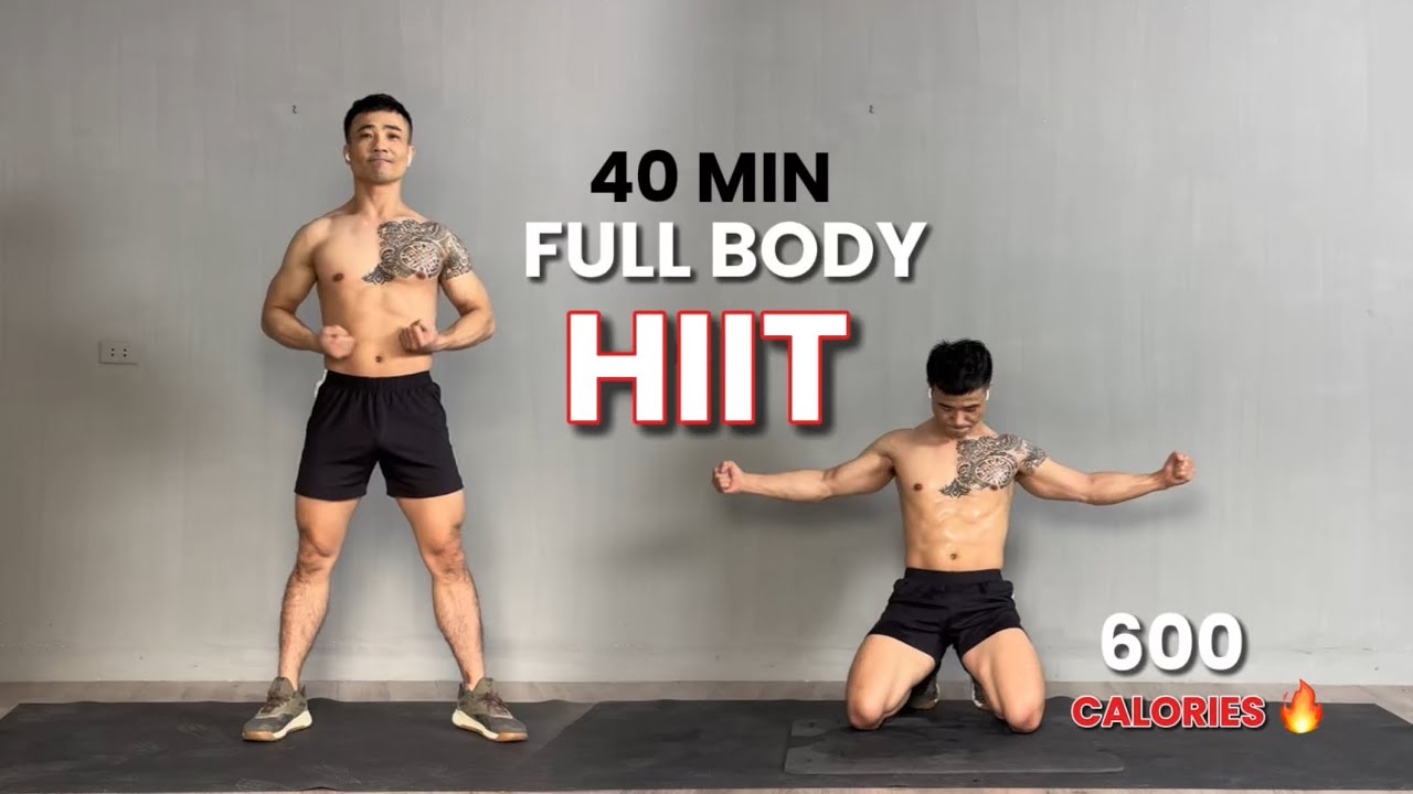 40 Min Maximum Fat Burning Workout | FULL BODY CARDIO HIIT | Burn 600 ...