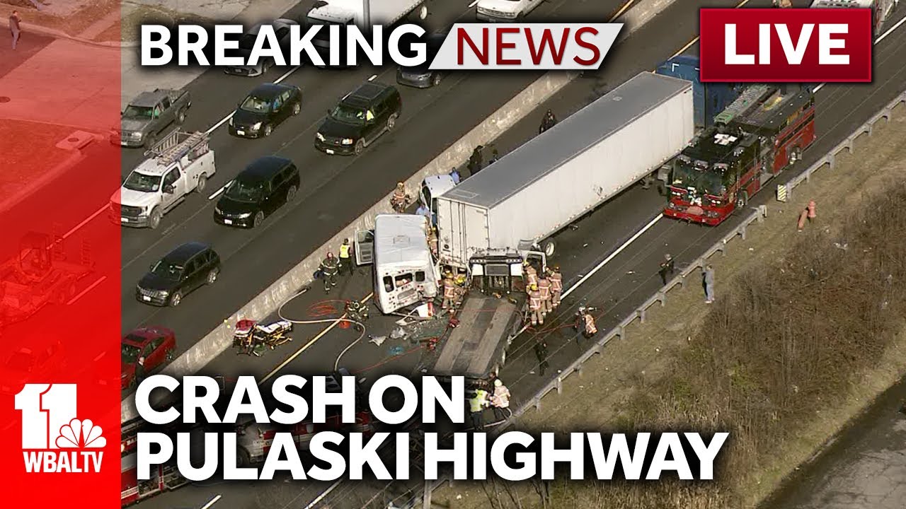 LIVE SkyTeam 11 is over a crash on Pulaski Highway with an active rescue YouTube