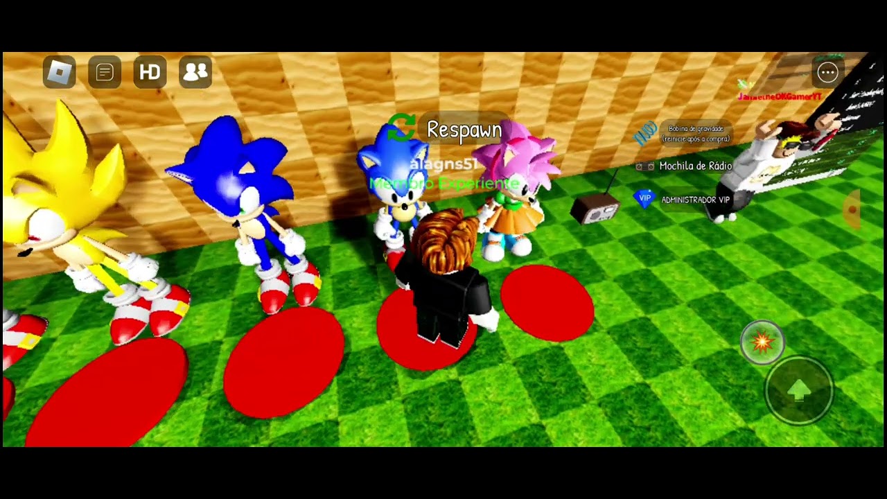Anderson gamer jogando roblox no mapa do sonic - YouTube