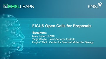 FICUS Open Call for Proposals | EMSL LEARN Webinar Series