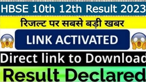 HBSE 10th, 12th Results 2023 LIVE: Haryana board result at bseh.org.in likely today; time,  link