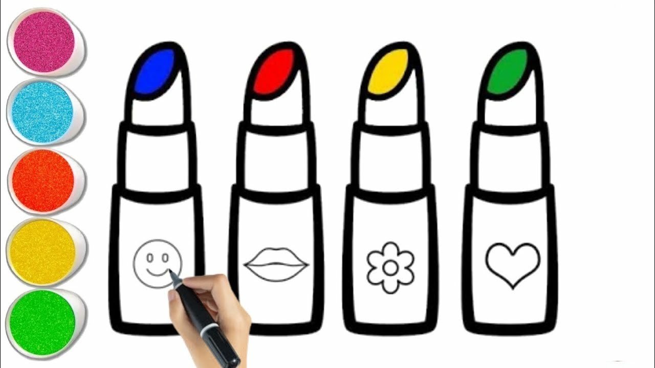 lipstick coloring pages