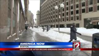 Boston-area public transit system tested during snowstorms