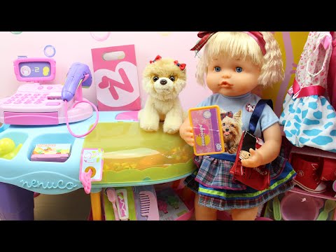Boutique de Nenuco en español | La Bebé Nenuco y su perrita van de compras de ropa y accesorios - YouTube