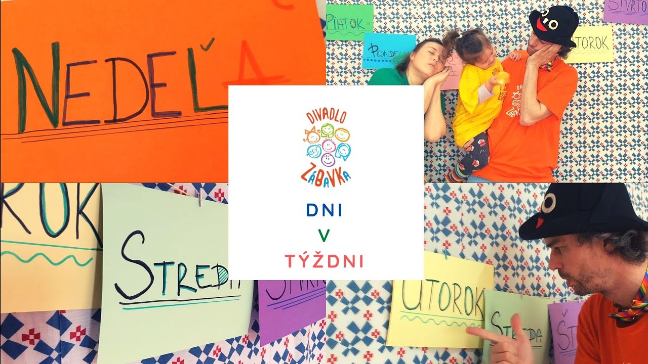 Dni v týždni - Divadlo ZáBaVKa (Nový videoklip z CÉDEČKA PRE DETI)