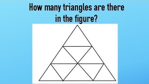 How many triangles are there in the following figure? 🔺️