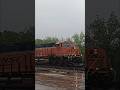 BNSF 6677 leads a westbound Z through Augusta in the rain!
