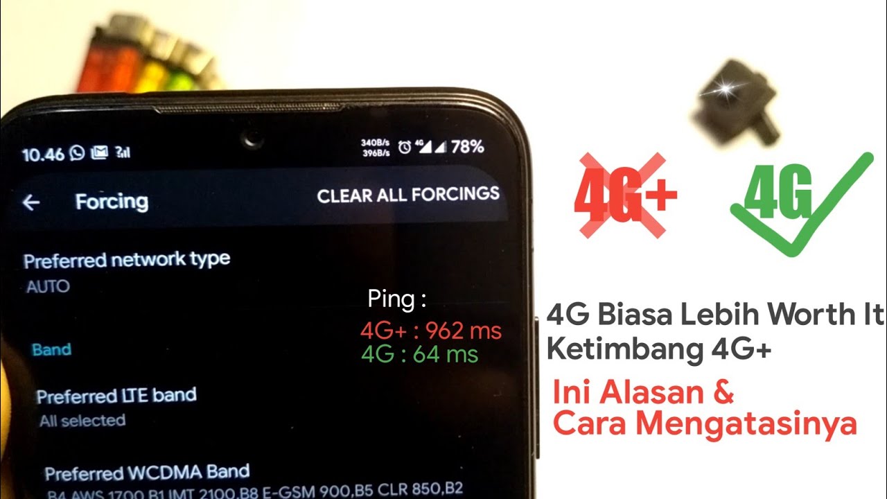 Cara Mengunci Jaringan 4G Biasa, Ping Jadi Lebih Stabil