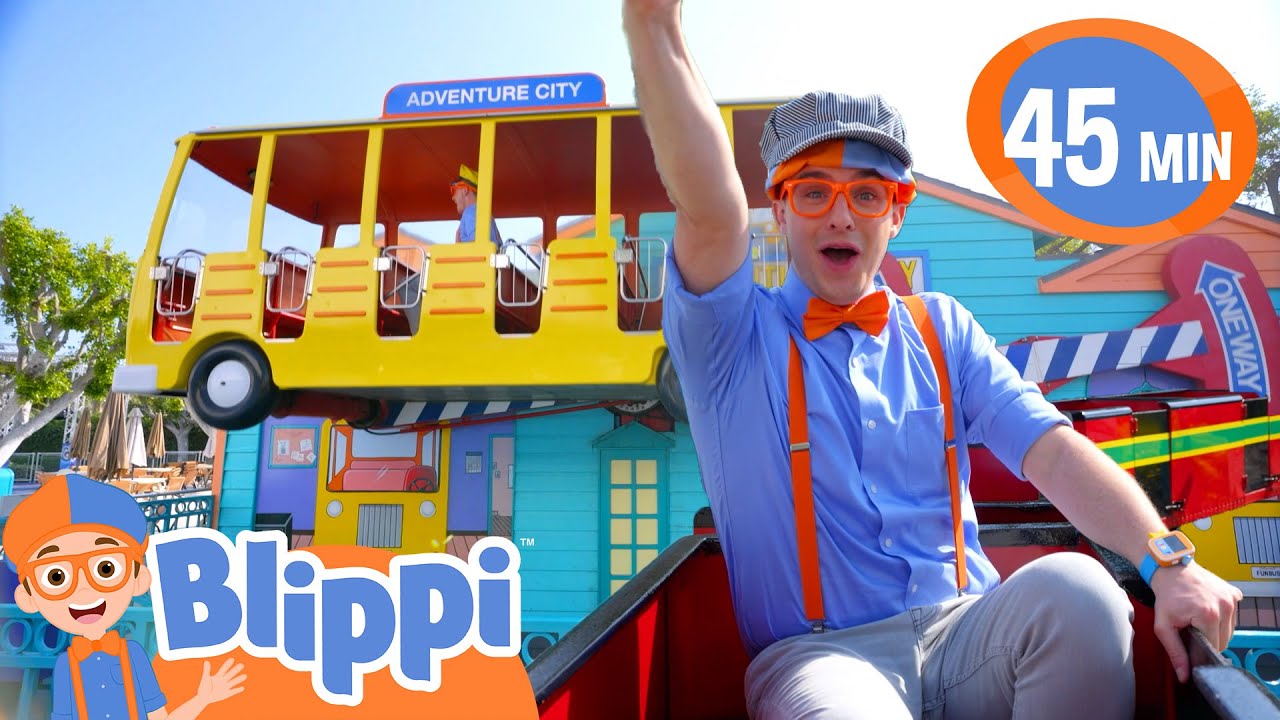 Blippi's Amusement Park Adventure! | 40 MIN of Blippi Educational Videos for Kids