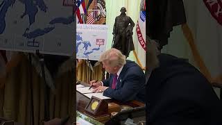 Trump signs order renaming Lake Ontario as ‘Lake America’