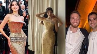 Handè Ercel Beautiful Look from Camnes Festival !Kerem Bursin Reaction