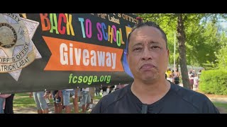 Fulton County gives away 1,000 backpacks to help students start the school year