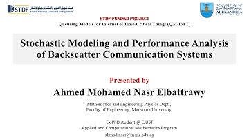 Talk7 - Stochastic Modeling and Performance Analysis of Backscatter Communication Systems