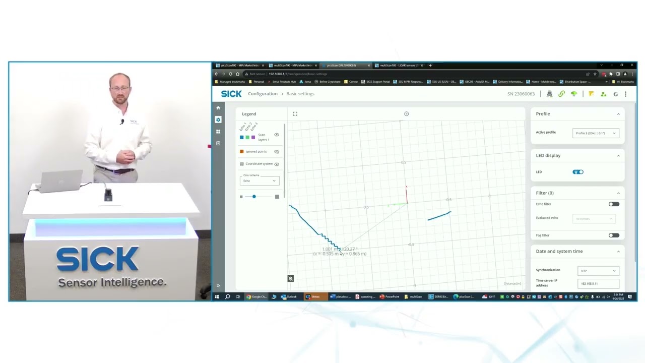 picoScan100 - High Performance 2D LiDAR in a compact housing