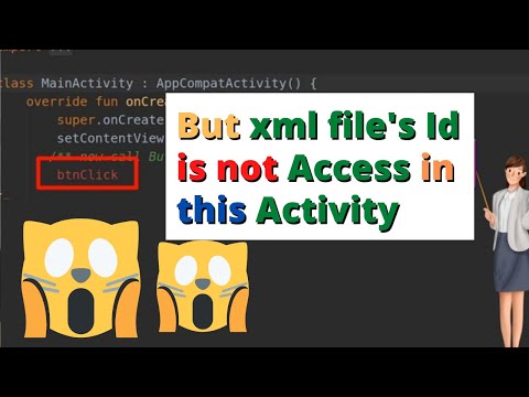 kotlin android studio how to access the id&rsquo;s of xml file in kotlin file without using findviewbyid