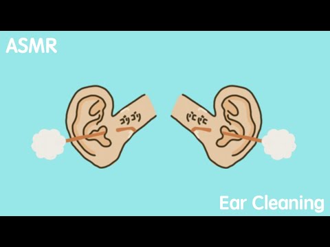 【ASMR】耳壁に張り付いた耳垢を掻いてめくるごりごり耳かき 両耳だけ long ver Ear Cleaning 【No Talking】