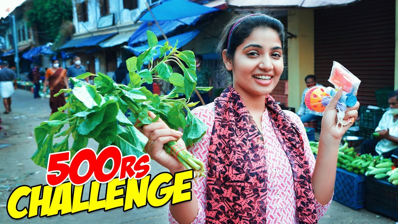 500 രൂപക്ക് 35 സാധനങ്ങൾ ഇതാണ് ഷോപ്പിംഗ്  | Shopping Challenge Vlog | Anshitha Anji