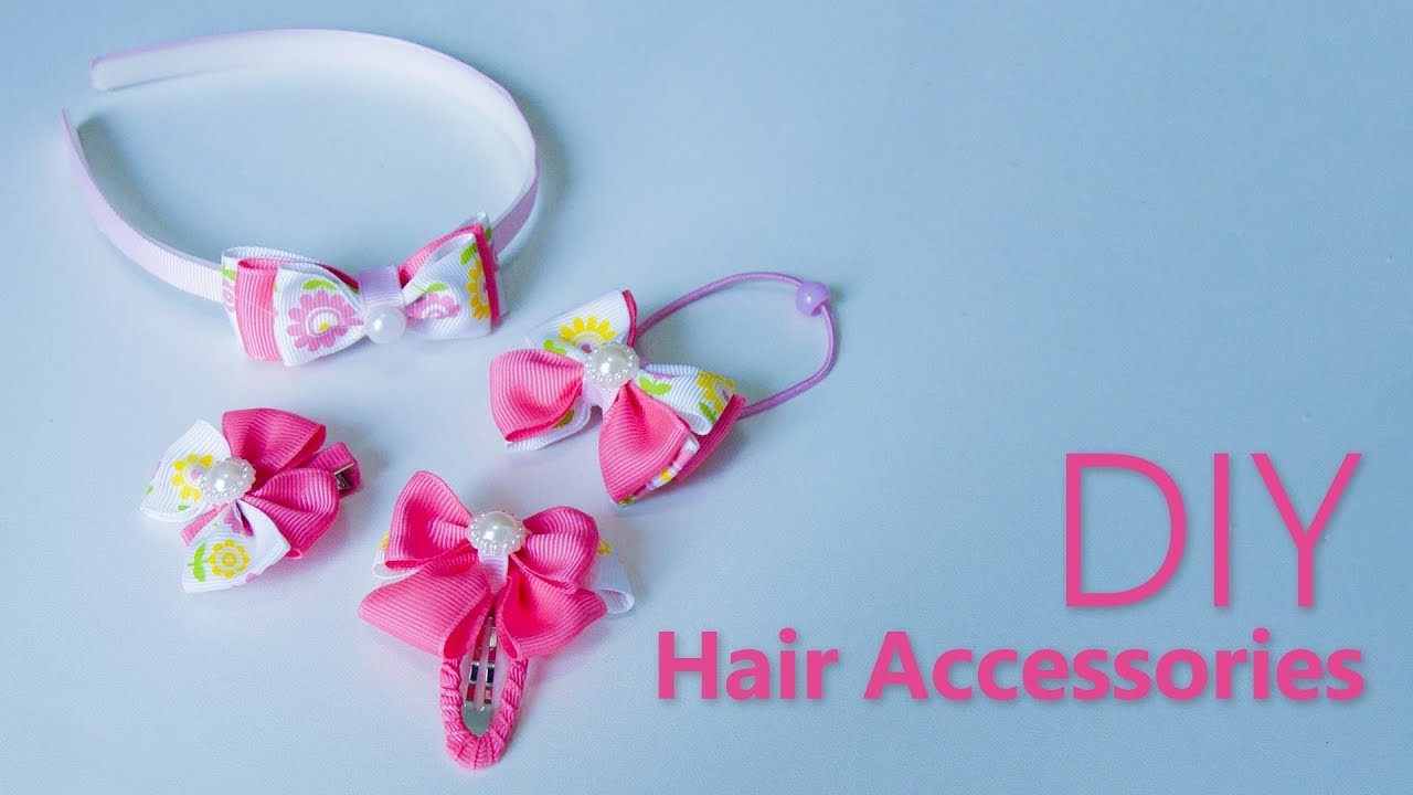4 DIY Hair AccessoriesHair Tutorial with 4 DIY Quick Hairstyles for