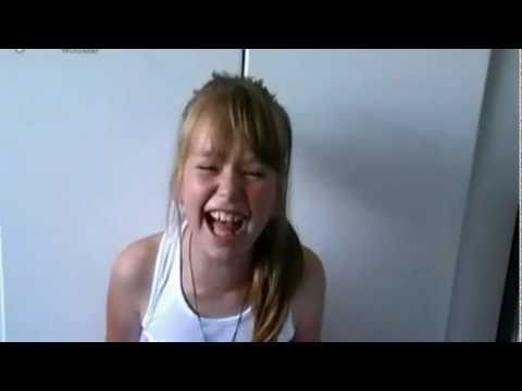 Connie Talbot gets the giggles while singing - 2009/10