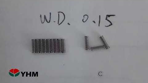 CNC Spring Machine CF Series-0.15mm helical spring with close ends-YHM