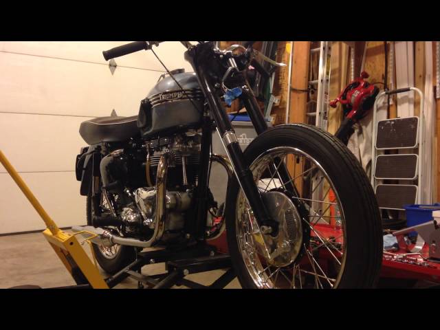 1956 Triumph T110 Tiger Pre Unit - front forks - Part 1 of 2 - YouTube