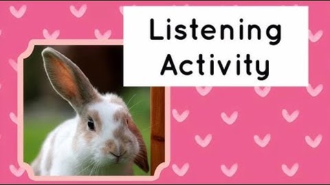 Listening activity 5 (auditory memory)