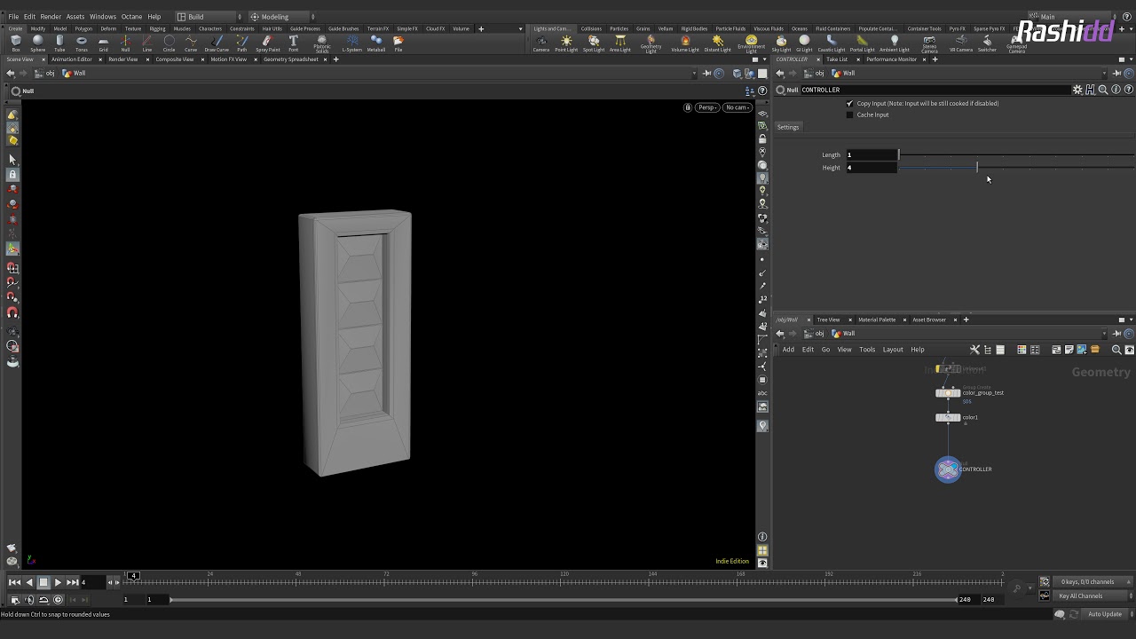 Houdini FX Procedural PO2 Wall - YouTube