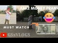 Fake money prank in public   the man picked up 500 rupees note    must watch till end 