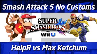Detailed Smash Attack 5 - SSB4 No Customs - Ho3K HelpR (Diddy Kong) vs iQHQ juice.Max (Captain Falcon) Information