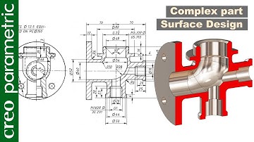 Complex part design - Cylinder relief valve in Creo Parametric